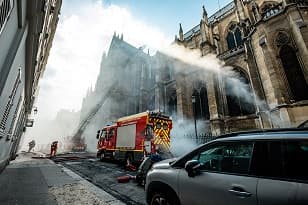 Notre-Dame on Fire